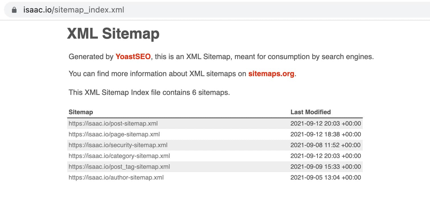 SEO tools: XML Sitemap