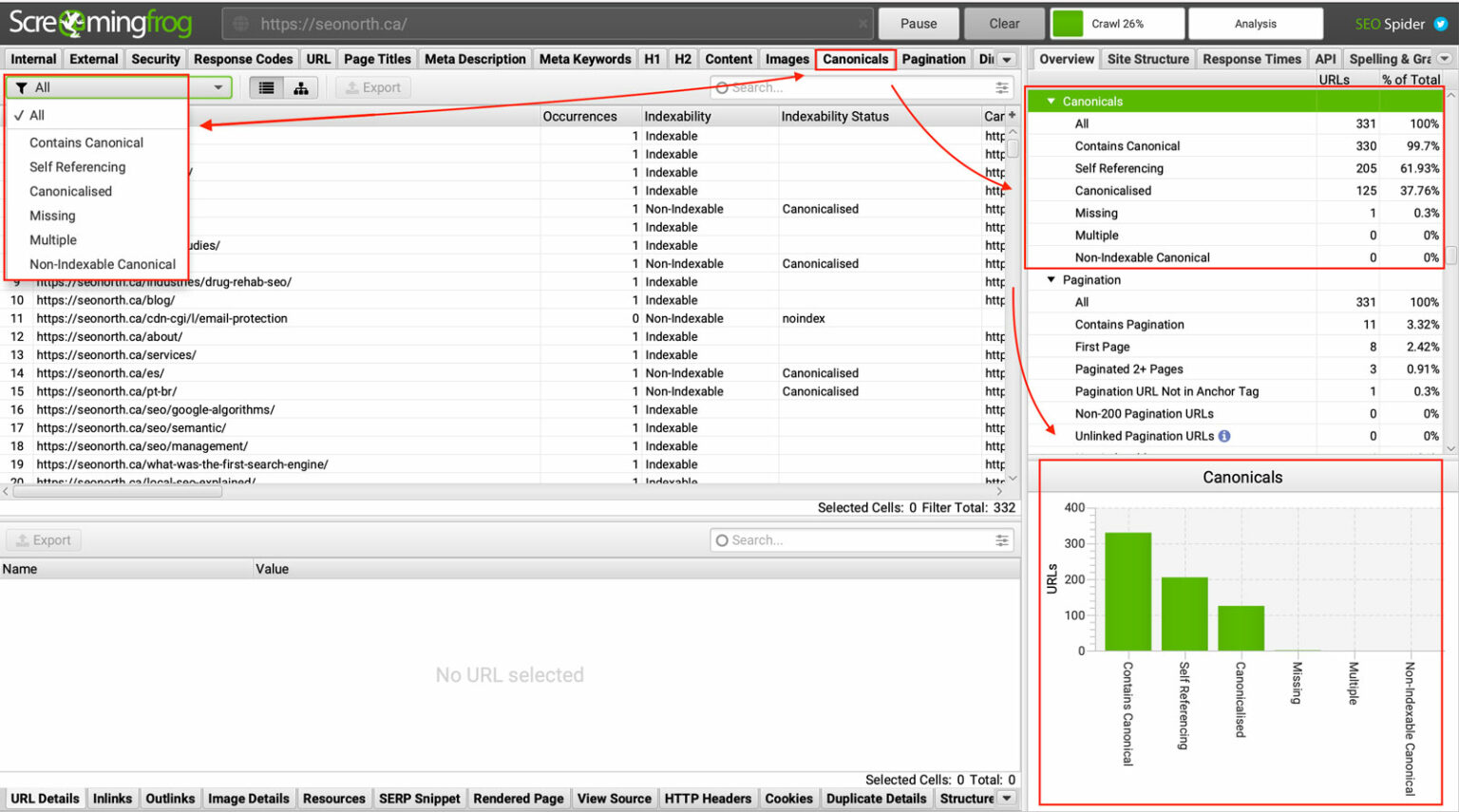 How to Audit Canonicalized URLs Using Screaming Frog SEO North