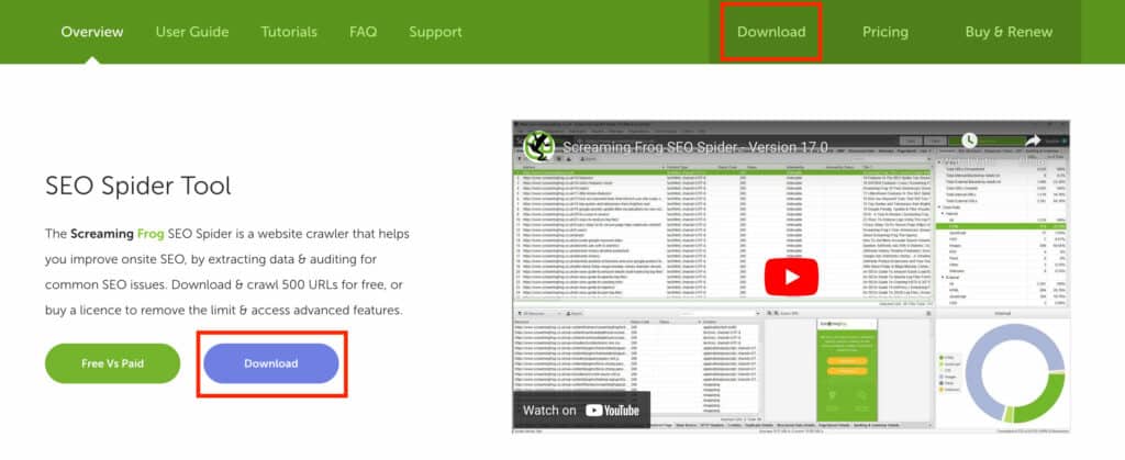 Download Screaming Frog